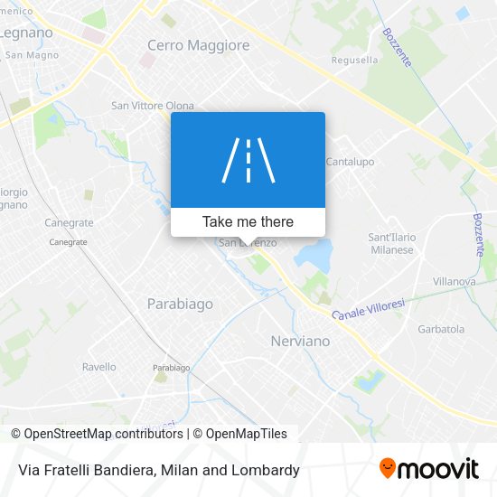 Via Fratelli Bandiera map