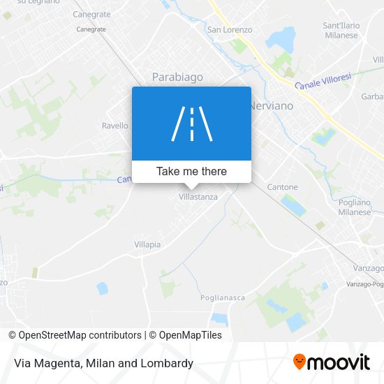 Via Magenta map