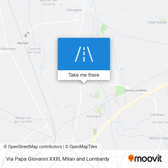 Via Papa Giovanni XXIII map