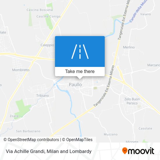 Via Achille Grandi map