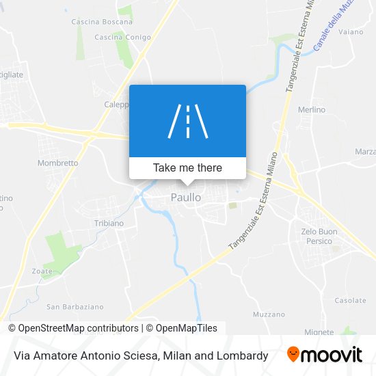 Via Amatore Antonio Sciesa map