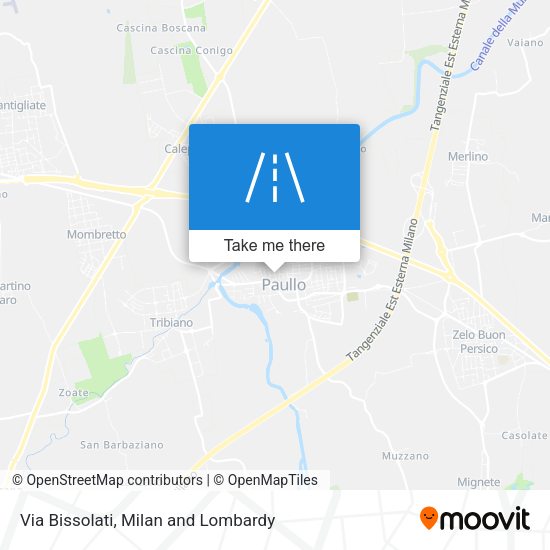 Via Bissolati map