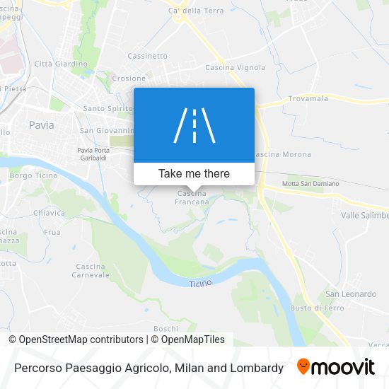 Percorso Paesaggio Agricolo map