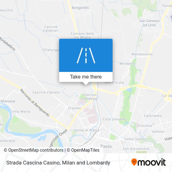 Strada Cascina Casino map