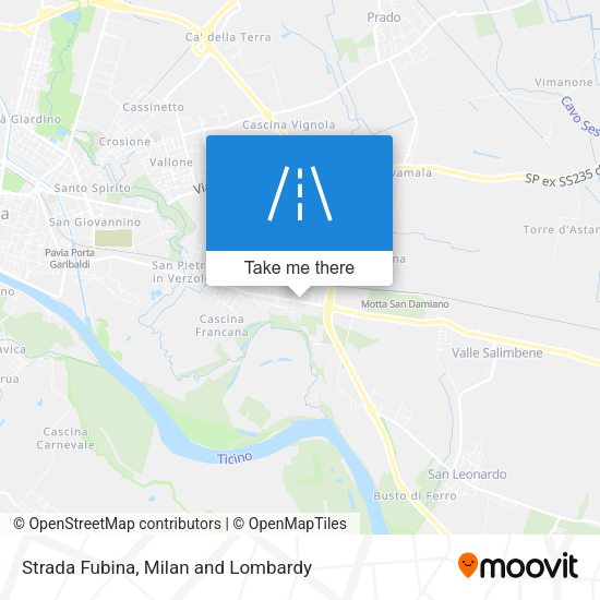 Strada Fubina map