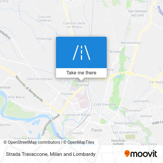 Strada Travaccone map