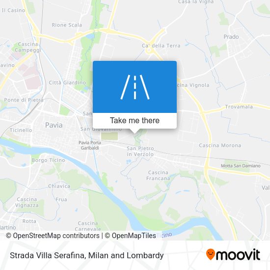Strada Villa Serafina map