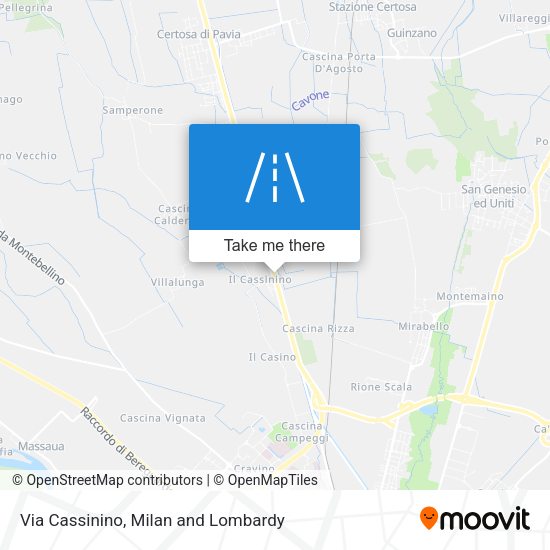 Via Cassinino map