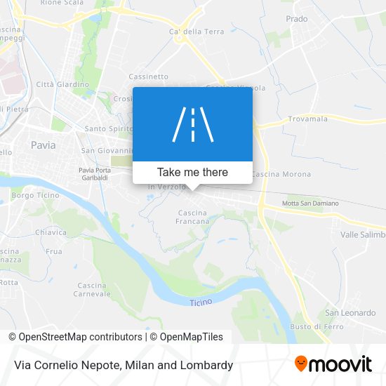 Via Cornelio Nepote map