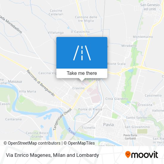 Via Enrico Magenes map