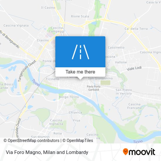Via Foro Magno map