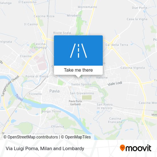 Via Luigi Poma map