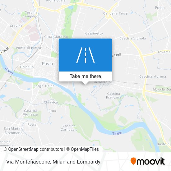 Via Montefiascone map