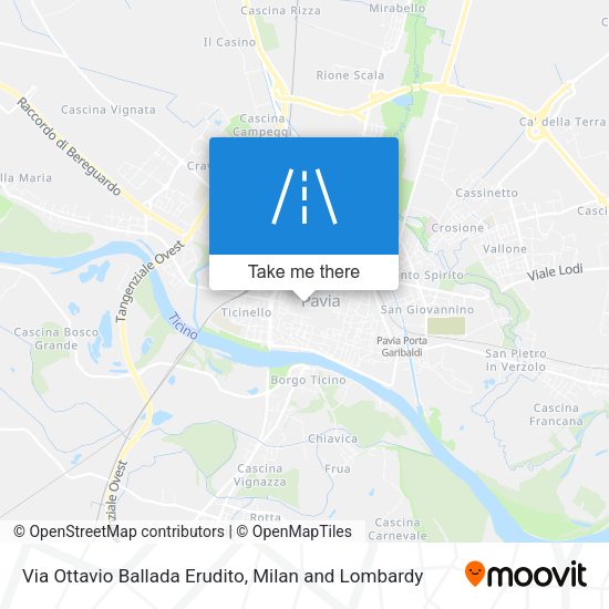 Via Ottavio Ballada Erudito map