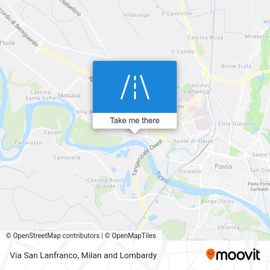 Via San Lanfranco map