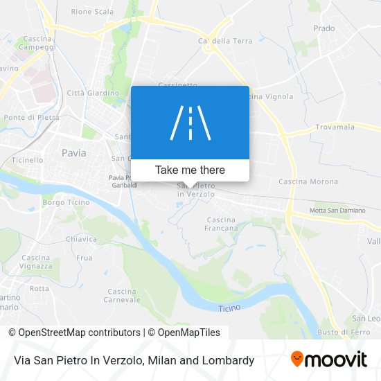 Via San Pietro In Verzolo map