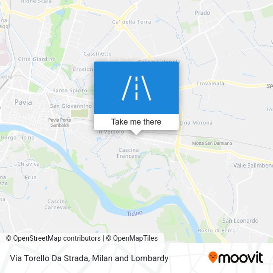 Via Torello Da Strada map