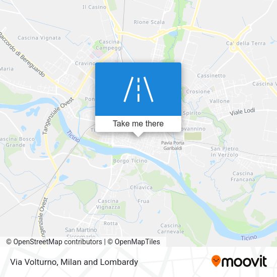 Via Volturno map