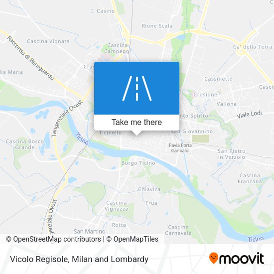 Vicolo Regisole map