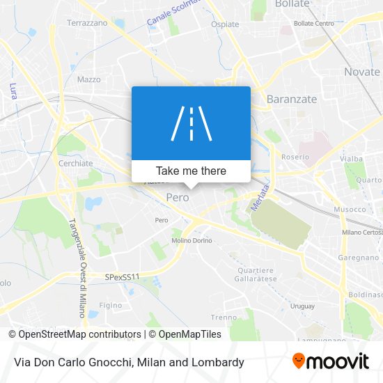 Via Don Carlo Gnocchi map