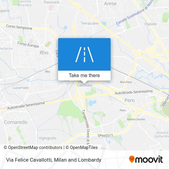 Via Felice Cavallotti map