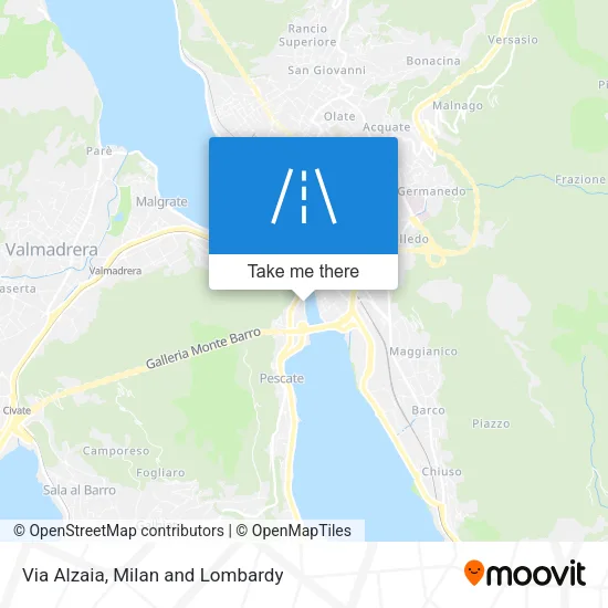 Via Alzaia map