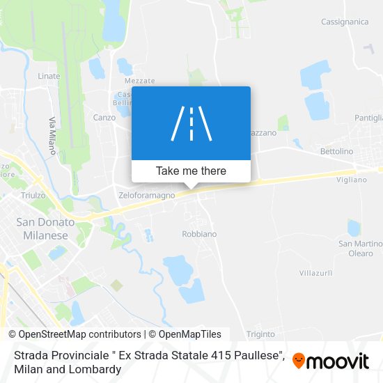 Strada Provinciale " Ex Strada Statale 415 Paullese" map