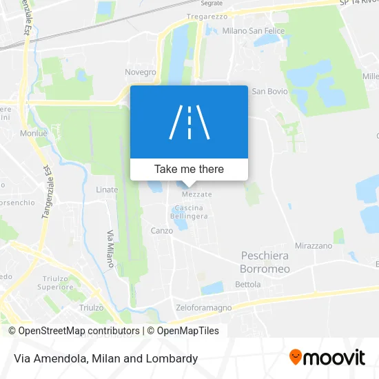 Via Amendola map