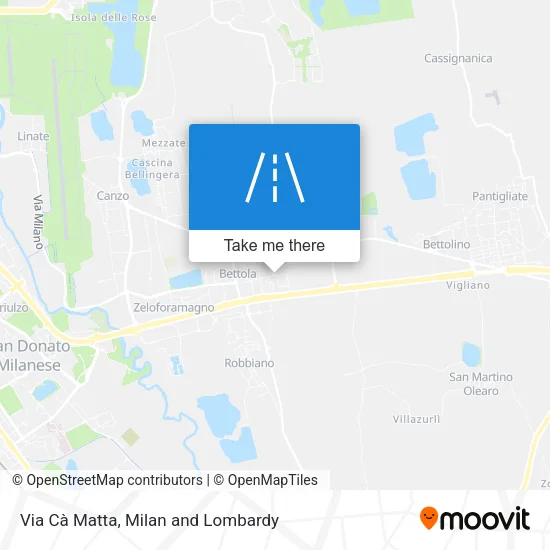 Via Cà Matta map