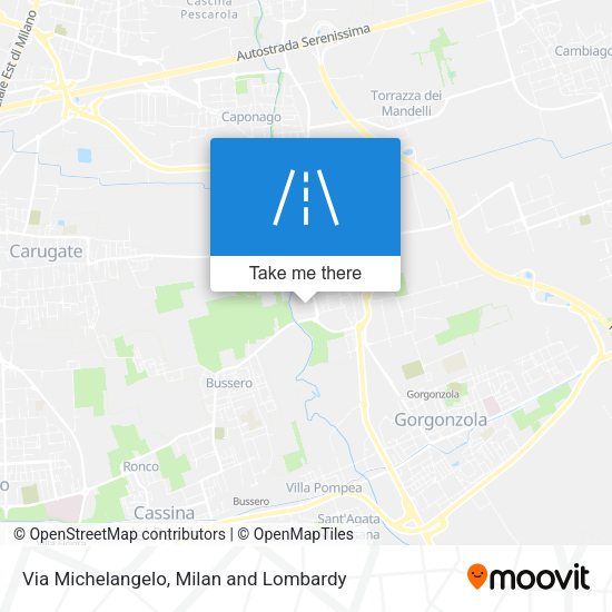 Via Michelangelo map