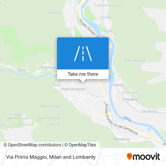 Via Primo Maggio map