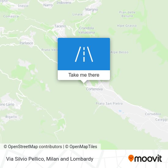 Via Silvio Pellico map