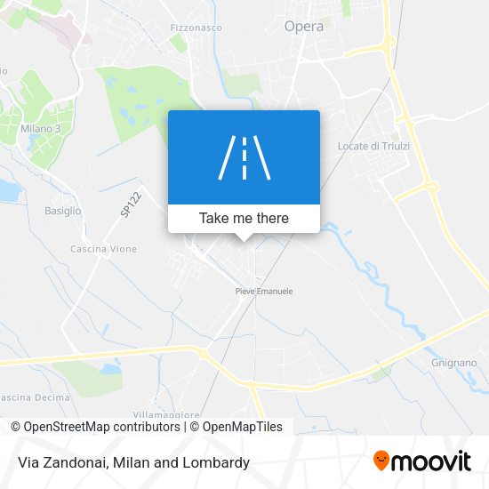Via Zandonai map