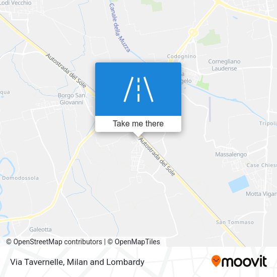 Via Tavernelle map