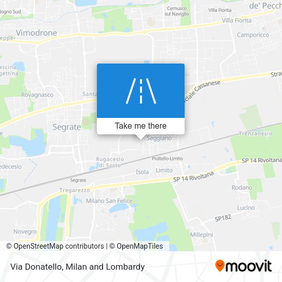 Via Donatello map