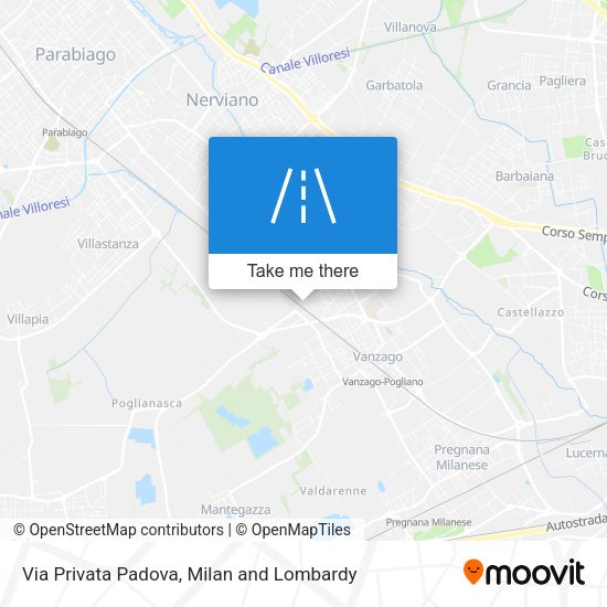 Via Privata Padova map