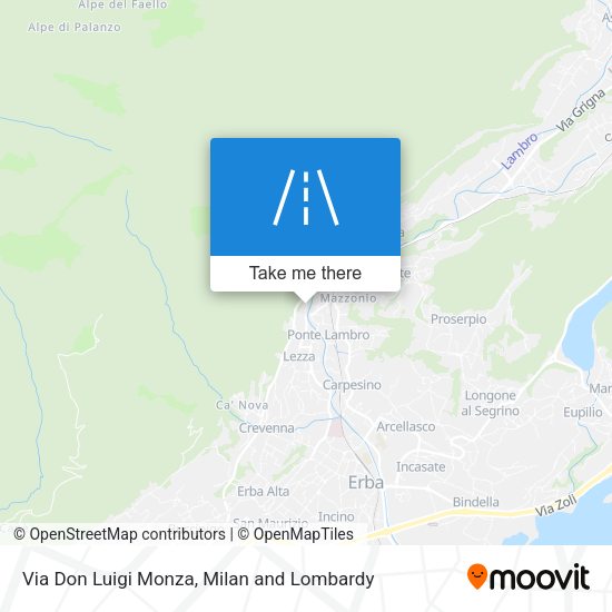 Via Don Luigi Monza map