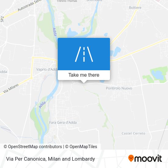 Via Per Canonica map