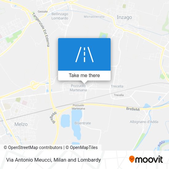 Via Antonio Meucci map