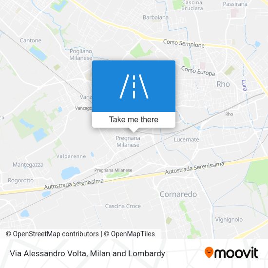 Via Alessandro Volta map