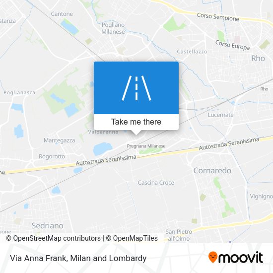 Via Anna Frank map