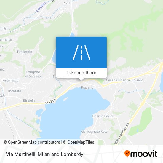 Via Martinelli map