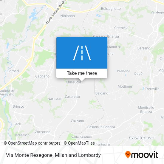 Via Monte Resegone map