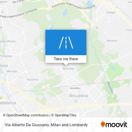 Via Alberto Da Giussano map