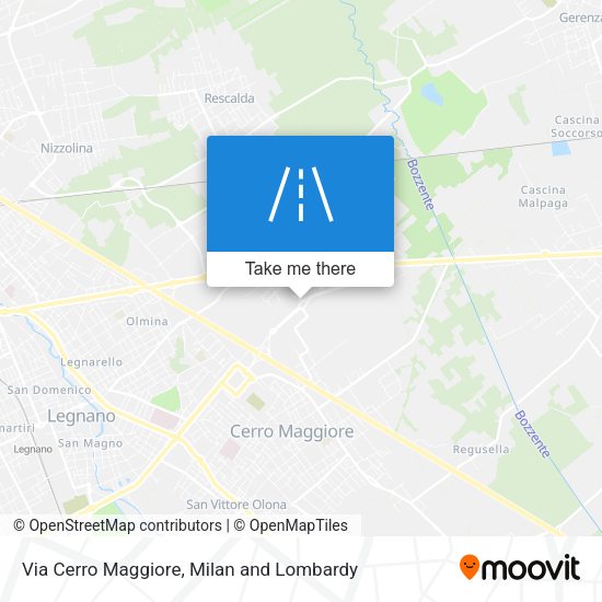 Via Cerro Maggiore map