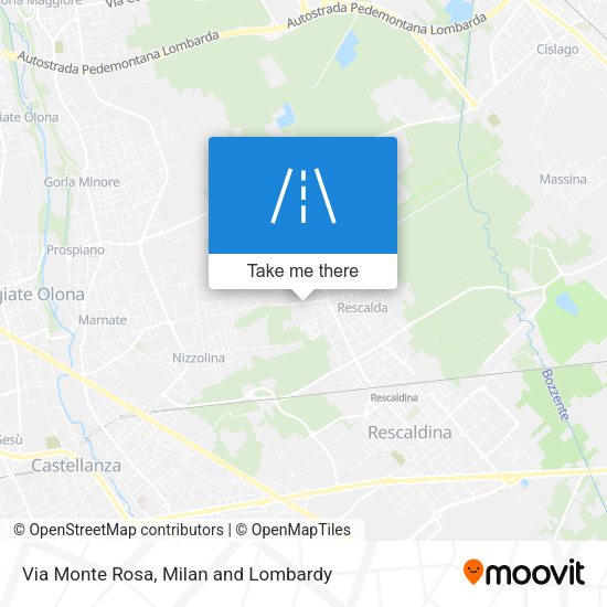 Via Monte Rosa map