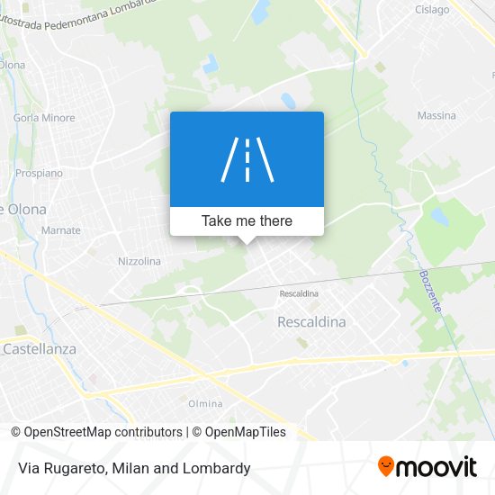 Via Rugareto map