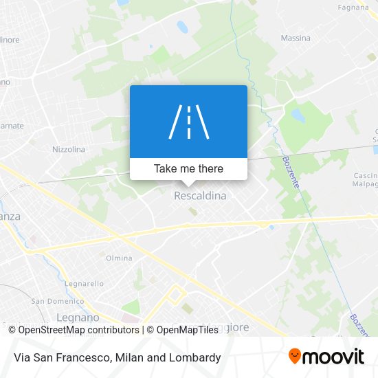 Via San Francesco map