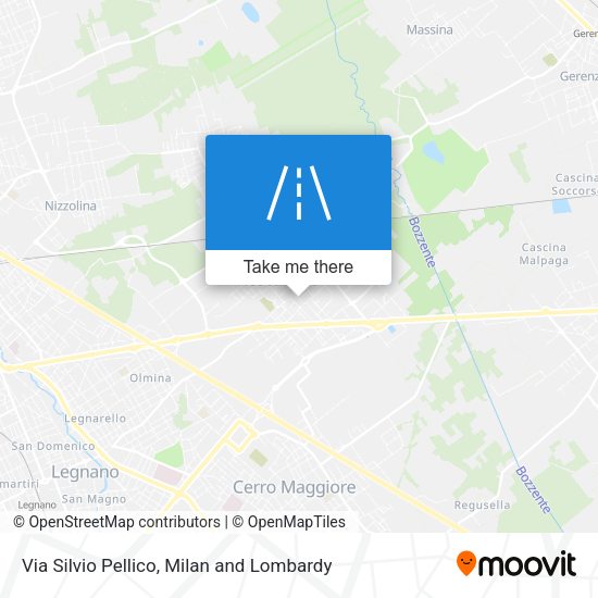 Via Silvio Pellico map