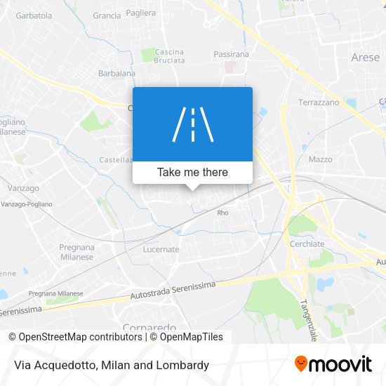 Via Acquedotto map